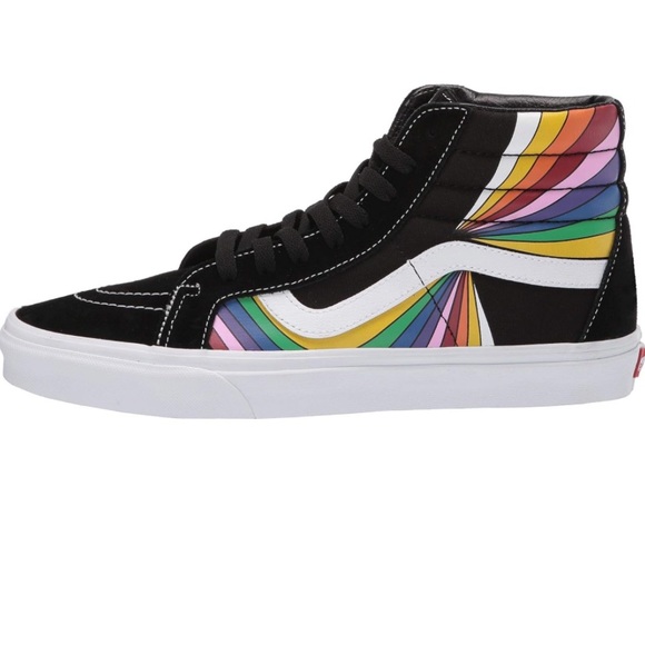 Vans Sk8-Hi Reissue Refract Multicolor Sneaker Unisex size W8.5 - Picture 3 of 5